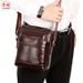 Men's Genuine Single Shoulder Crossbody Bag Casual Backpack Large Capacity Zipper Top Layer Cowhide Soft Leather_voghion.com