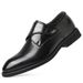 Summer New Cowhide Business Formal Wedding Thick-Soled Men's British Leather Shoes_voghion.com