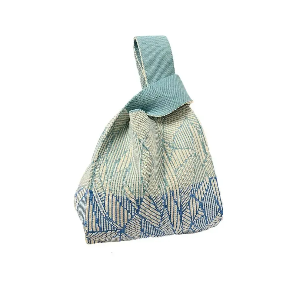 Borsa da viaggio portatile con nodo piccolo, in maglia, per uscire, grande capacità, per la spesa, da donna e da ragazza, 241214_voghion.com