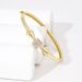 New personalized exaggerated zircon small square nails geometric design sense niche fashion women's bracelet_voghion.com
