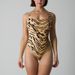 SKIM Same Style LEOPARD PRINT BODYSUIT Leopard Print Tummy Control Hip Lift Yoga Button High Elastic One-Piece_voghion.com