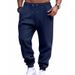 Men's Four Seasons Thin Terry Classic Sports Casual Jogging Training Fitness Sweatpants Men_voghion.com
