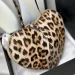 Borsa da sera Coeur in vera pelle da donna, a forma di cuore, a tracolla, con tracolla leopardata, per feste, da donna_voghion.com