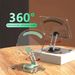 Transparent Rotating Acrylic Plate Desktop Mobile Phone Tablet Universal Live Folding Adjustable Computer Support Stand_voghion.com