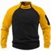 Europa en de Verenigde Staten Stand Collar Heren S Jersey Lente Herfst Losse Twee Mouwen Kleur Met Buiten Warm Ademend_voghion.com