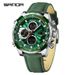 Men's Multi-Function Digital Watch With Interchangeable Straps - Waterproof, Luminous, Triple Time Zones, Stopwatch, Alarm, Calendar Round Dial Watch_voghion.com