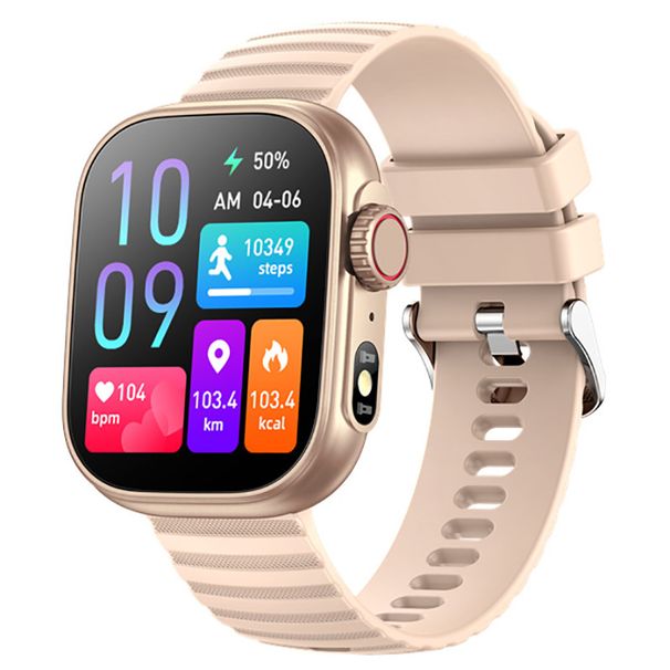 Zw39 Smart Watch Frequenza Cardiaca Pressione Sanguigna Temperatura Corporea Ossigeno nel Sangue Contapassi Bluetooth Chiamata Braccialetto in Silicone_voghion.com
