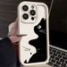Lustige fette Katzen-Telefonhülle für iPhone 14 13 12 11 15 Pro XS Max XR X 8 7 Plus SE Matte weiche Silikon-Stoßschutzhülle_voghion.com