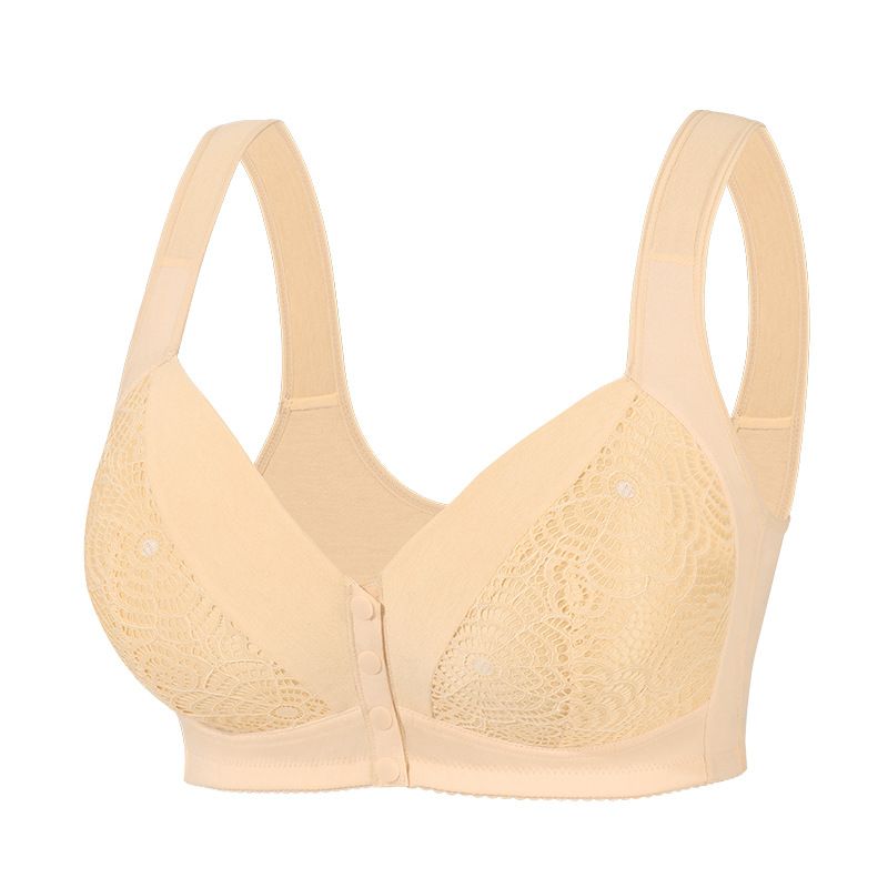 Žensko perilo Plus Size A G Cup 34 50 Super Large Size Modrček brez jeklenega obroča, telovnik, velika skodelica, spodnje perilo s čipkasto zaponko spredaj_voghion.com