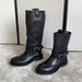 Cowhide Version~2025 Winter New Double Buckle Strap Round Toe Genuine Leather Over-the-Knee Side Zipper Chunky Heel_voghion.com