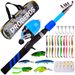 Set per principianti con mini esca telescopica e canna da pesca a sezione corta_voghion.com