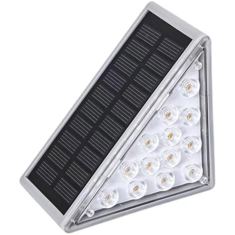 Lampă solară LED pentru exterior, lampă de treaptă, super luminoasă, IP65, impermeabilă, pentru scări, iluminat decorativ pentru grădină și curte, YSX_voghion.com