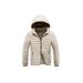 Rib Suit, Cotton-padded Coat, Men's Graphene Removable Cap, Slim Fit, Fleece, Thickened Top, Jacket._voghion.com