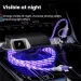 LED USB Type C Cable 60W Mobile Phone Fast Charger For IPhone Samsung Xiaomi Redmi Huawei USBC Data Cord_voghion.com