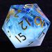9 Polyhedral Resin DnD Set Of Dice Frost Mirage Stellar For Dungeons Dragons RPG_voghion.com