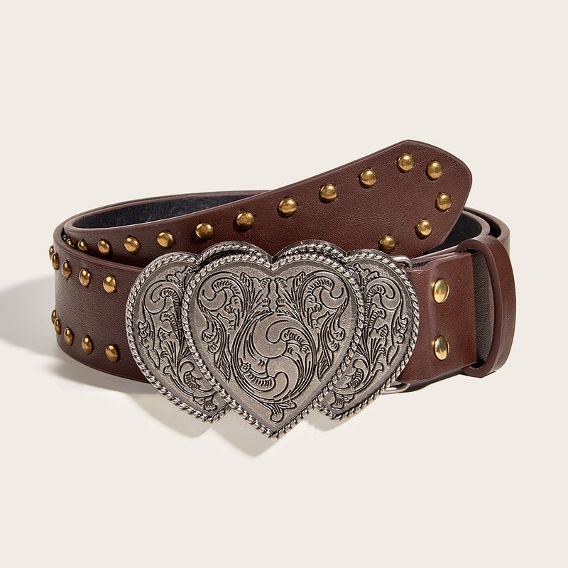 Nouvelle ceinture large à rivets de style punk pour femmes, ceinture universelle en stock, vente en gros_voghion.com