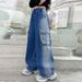 25015 Five Pointed Star Gradient Workwear New Children's Miscellaneous European And American Jeans_voghion.com