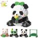 HUIQIBAO DIY Bonito Panda Forma Micro Modelo Blocos de Construção Conjunto Cidade Criatividade Zoológico Animal Mini Tijolos Brinquedos para Crianças Presente Criança_voghion.com
