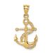 14K Polished Anchor & Chain Pendant_voghion.com