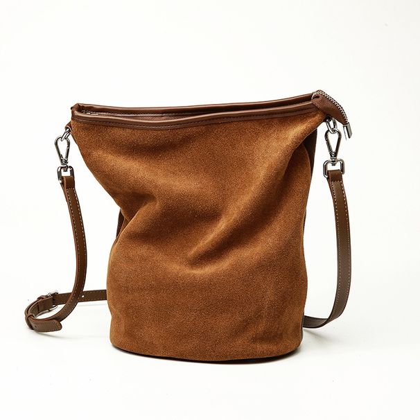 Borsa da donna di alta qualità con stampa leopardata, grande capacità, secchiello, versatile, borsa a tracolla in pelle di vacchetta smerigliata_voghion.com