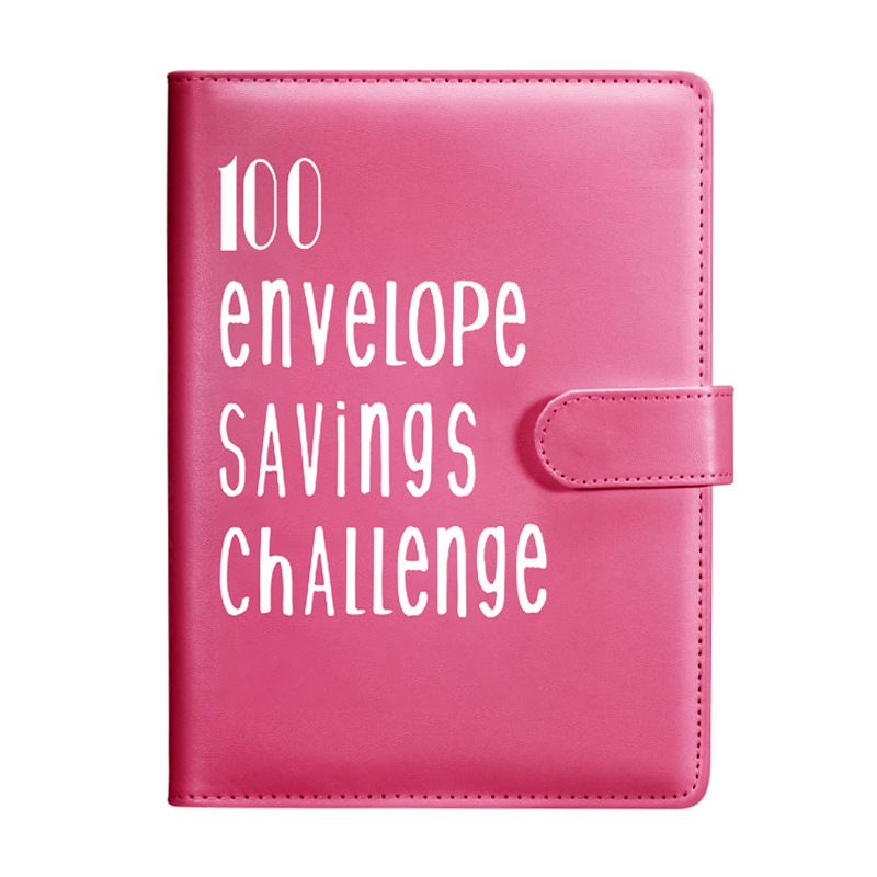 Refillable Notebooks 100 Envelopes Saving Challenge 100 Days Couples Saving Book Loose Leaf Cash Envelope Savings Book_voghion.com