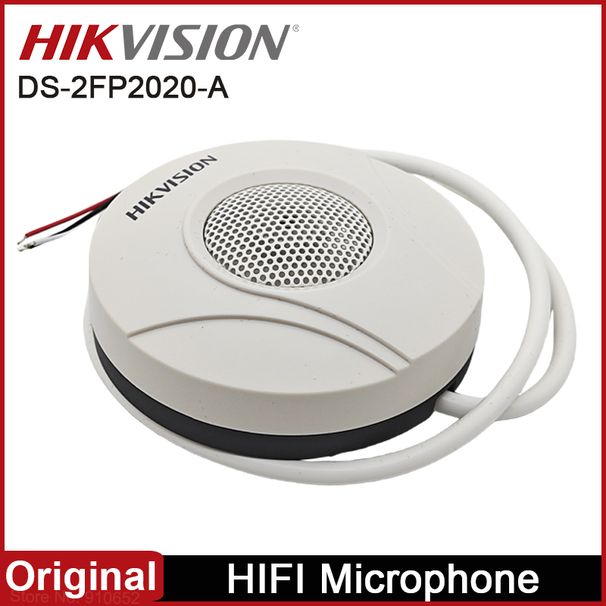 Hikvision DS-2FP2020-A HIFI-microfoon Audio-opname Hoge gevoeligheid Omnidirectionele condensator Externe microfoon voor CCTV_voghion.com