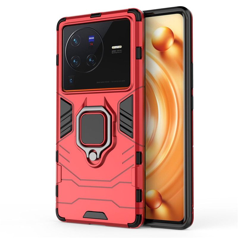 Für vivo X80 X70 X60 X60t X60s Pro Plus Hybrid Hard PC + Soft TPU Armor Surper Anti-Drop Case Rotating Ring Stand Holder C_voghion.com