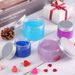 20-150ml Empty Clear Plastic Cosmetic Jars Cream Lotion Lip Balm Refillable Pots_voghion.com