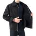 Herren-Lederjacke aus Kunstlammfell – Wintermantel mit Fleecefutter und Wildleder-ähnlicher Oberfläche, winddicht und warm, lässige Oberbekleidung (Braun/Schwarz)_voghion.com