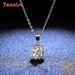 Collana con ciondolo in moissanite in argento Tancise Personality, regalo classico per le feste da donna_voghion.com