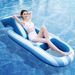 Inflatable Swimming Pool Striped Lounge Chair Water Mesh Floating Bed Adult Backrest Hammock Cloth Cover Floating Row_voghion.com