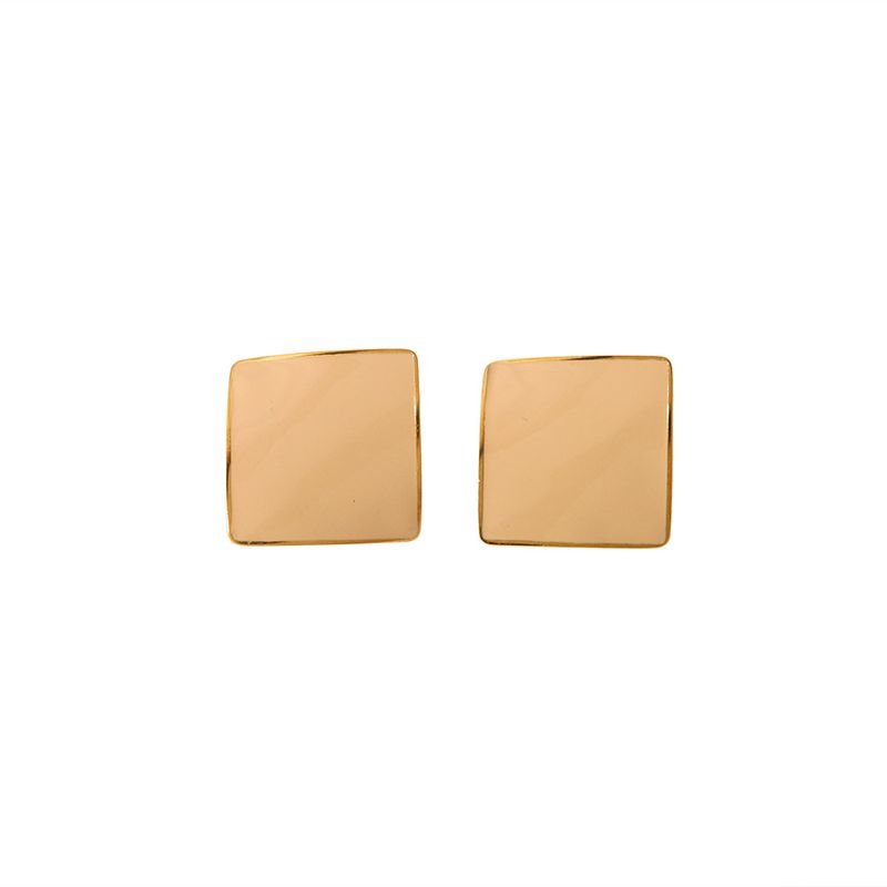 1 Pair Elegant Square 304 Stainless Steel Ear Studs_voghion.com