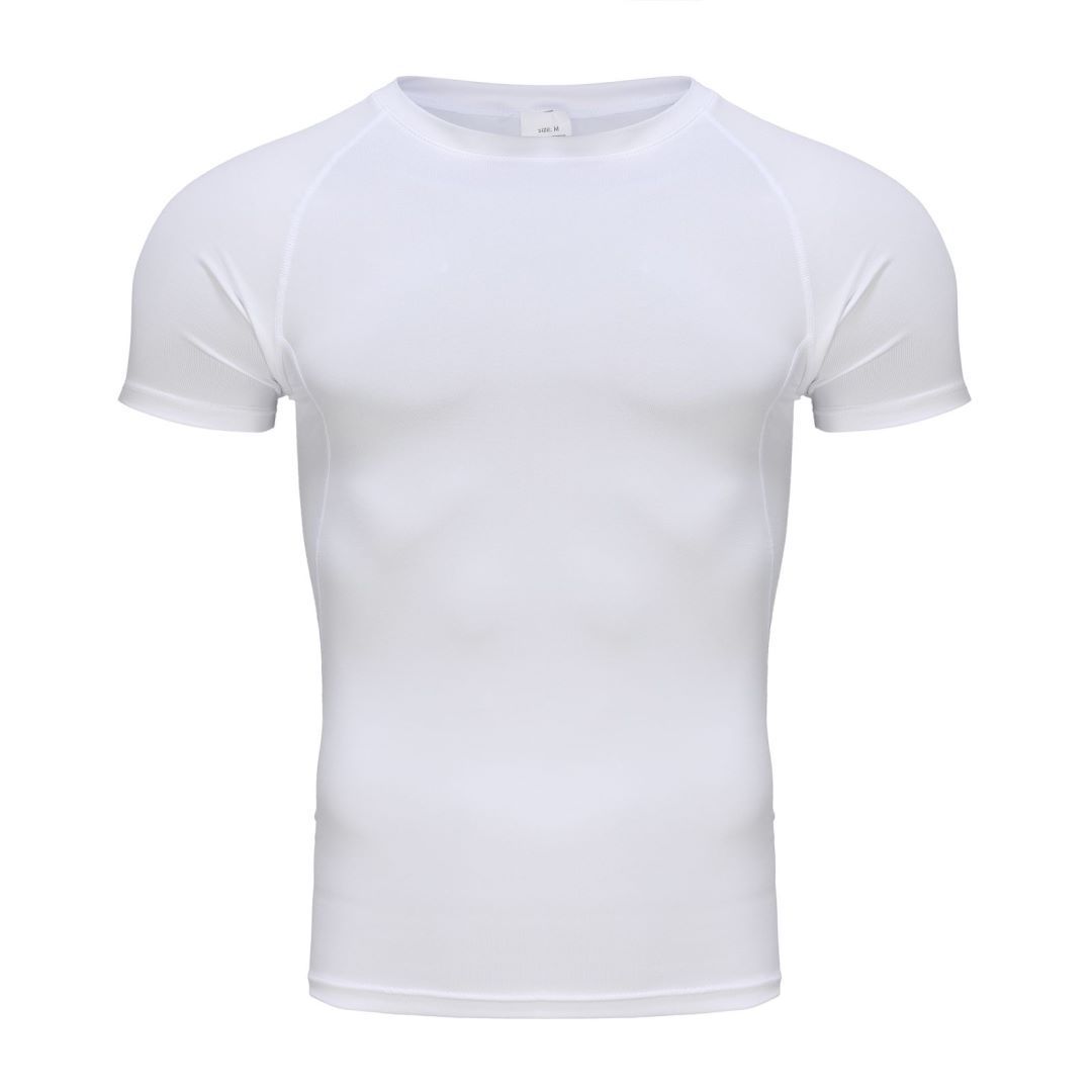 Summer Compression Basketball Sweat Running Quick-Dry Short Sleeve Moisture-Wicking Men's Fitness Shirt_voghion.com