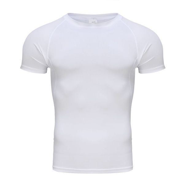 Summer Compression Basketball Sweat Running Quick-Dry Short Sleeve Moisture-Wicking Men's Fitness Shirt_voghion.com
