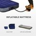 Folding Camping Cot For Adults All-in-One Elevated Tent With Sleeping Bag Thick Air Mattress Portable Single Bed_voghion.com