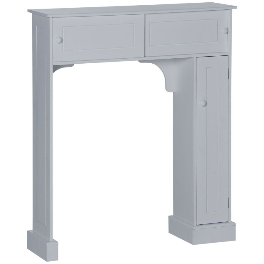 Mobiletto per WC regolabile W, portaoggetti per WC, ripiani Kleankin_voghion.com