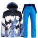 New Snowboarding Suit For Men Women, Couple Style, Warm Thickened Korean Version Ski Jacket And Pants Set_voghion.com