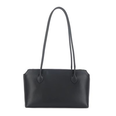 Borsa a tracolla minimalista realizzata in pelle di vacchetta di alta qualità, utilizzabile come borsa da ascella_voghion.com