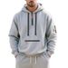 Men's Fleece-Lined Hooded Sweatshirt - Winter Pullover With Kangaroo Pocket, Thick & Warm Casual Streetwear For Fall & Winter_voghion.com