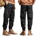 Herbstlicher Patchwork-Jogger-Cargo im amerikanischen Stil für Männer, trendige, vielseitige, lockere Haremshose mit großer Tasche_voghion.com
