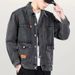 Spring and Autumn denim 2022 new trendy brand high-end multi pocket workwear loose oversized men's jacket_voghion.com