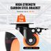SucceBuy 2/3/4/5/6-inch Swivel Plate Casters Set Of 4 With Security Dual Locking PVC Caster Wheels For Cart Furniture_voghion.com