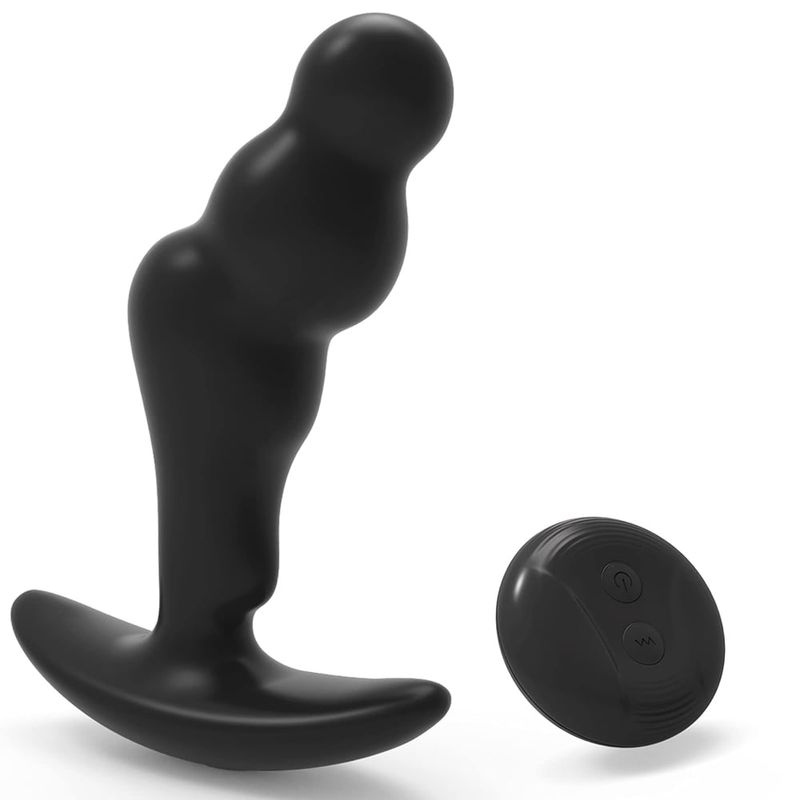 Imimi Prostata-Massagegerät, Sexspielzeug für Männer, Analvibratoren, tragbarer Analvibrator mit 10 Vibrationsmodi und Fernbedienung, Analvibratoren, 45 Neigung_voghion.com