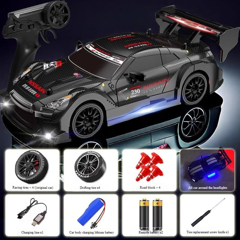 Wild Horse God of War GTR Professional RC Drift Adult Competition Jucărie dedicată pentru băiat, mașină de curse de încărcare_voghion.com