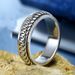 Aishang 2024 New Cuban Chain Cool For Men Trendy Brand High-end Hip-hop Plain Band Index Finger Ring_voghion.com