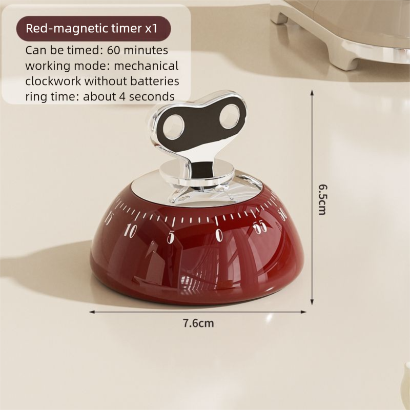 【Quick Delivery】Magnetic Suction Countdown Home Study Kitchen Cooking Timer Reminder Mechanical_voghion.com