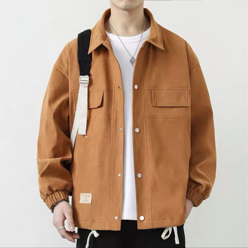 Giacca da uomo primavera e autunno stile nuovo marchio alla moda casual ampio giacca da lavoro di alta qualità_voghion.com