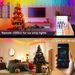 Bluetooth Smart Icicle Lights - RGB Color Changing Outdoor String Lights For Garden/Patio (Waterproof 100ft App Control Holiday Party Decor)_voghion.com