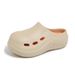 Ch1605 New 2025 Summer Men And Chef One-Word Solid Color Slippers Women Nurse Surgical Shoes Clogs_voghion.com