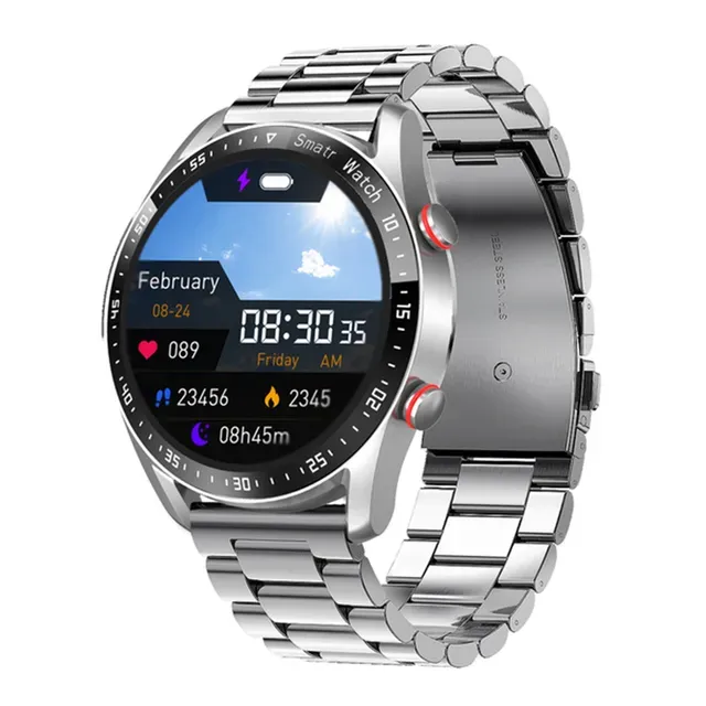 New HW20 Smart ECG+PPG Smartwatch Waterproof Bluetooth Call Heart Rate Monitoring Message Reminder Sports Watch Men_voghion.com